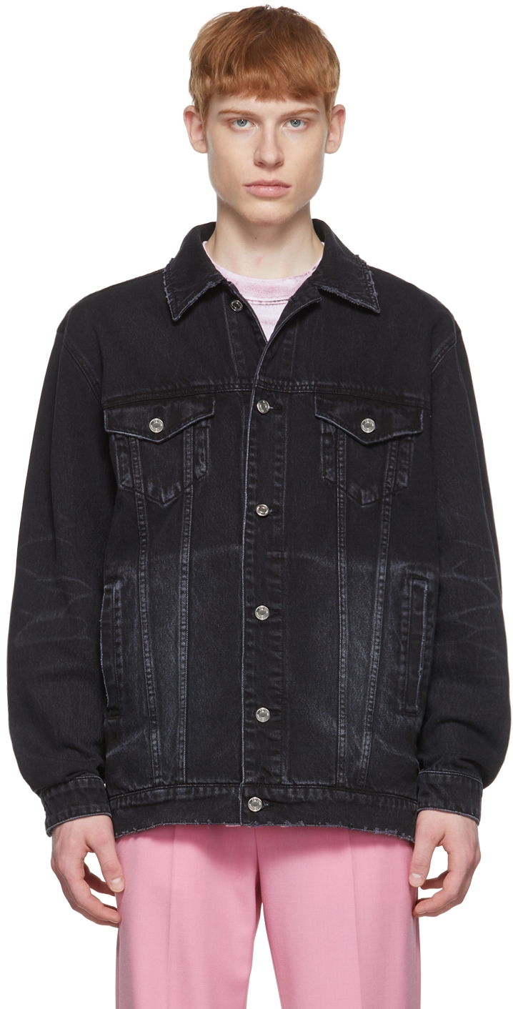 Jakna We11done Denim Jacket Crna | WD-DJ1-22-354-U-WB