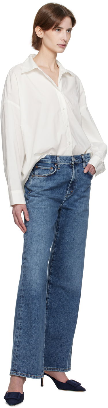 Košulja AGOLDE AGOLDE Roux Relaxed-Fit Shirt Bijela | A7354-1769, 3