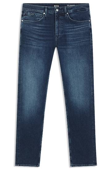 Jeans BOSS Delaware slim-fit jeans in soft-touch denim Plava | 50549814, 0