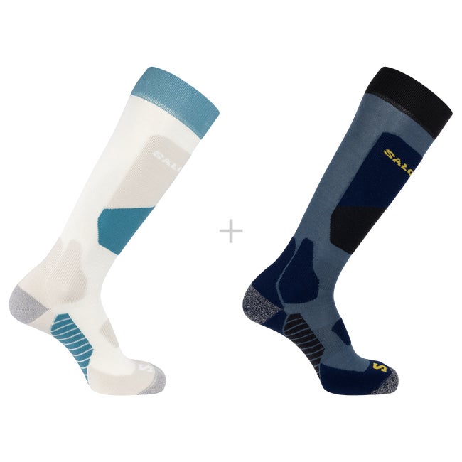 Čarape Salomon Two-Pack Ski Socks Bijela | LC2375200