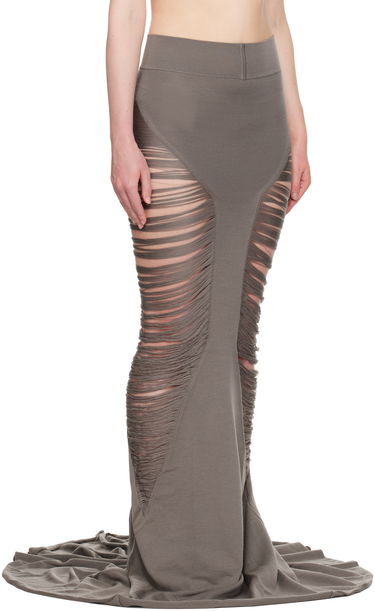 Suknja Rick Owens Rick Owens Hollywood Tanja Maxi Skirt Siva | RO01E7632 KGRIDM, 1