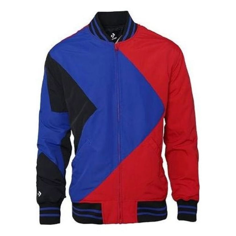 Bomber jakna Converse Colorblock Baseball Jacket Crvena | 10008249-A02