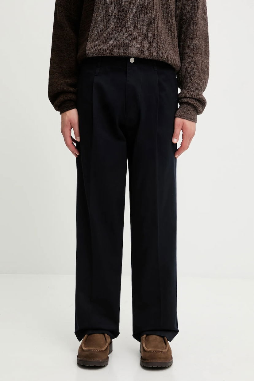 Hlače Human Made Human Made SKATER Pleated Trousers Crna | HM30PT013