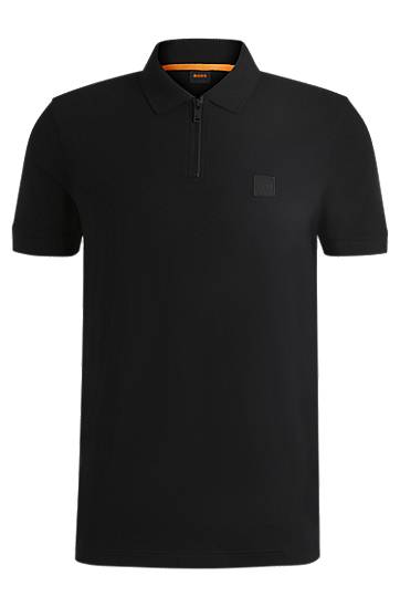 Polo majica BOSS Slim Fit Stretch Cotton Piqué Polo Shirt Crna | 50537507