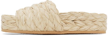 Haljina Stella McCartney Stella McCartney Skyla Raffia Platform Slides Bež | 810206E00109, 2