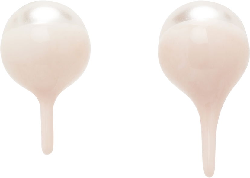 Naušnice Ottolinger Dipped Pearl Stud Earrings Ružičasta | 125-902525-02