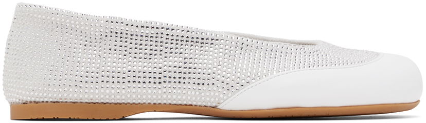 Tenisice i cipele JW Anderson JW Anderson Crystal Ballerina Flats Bijela | ANW42013B