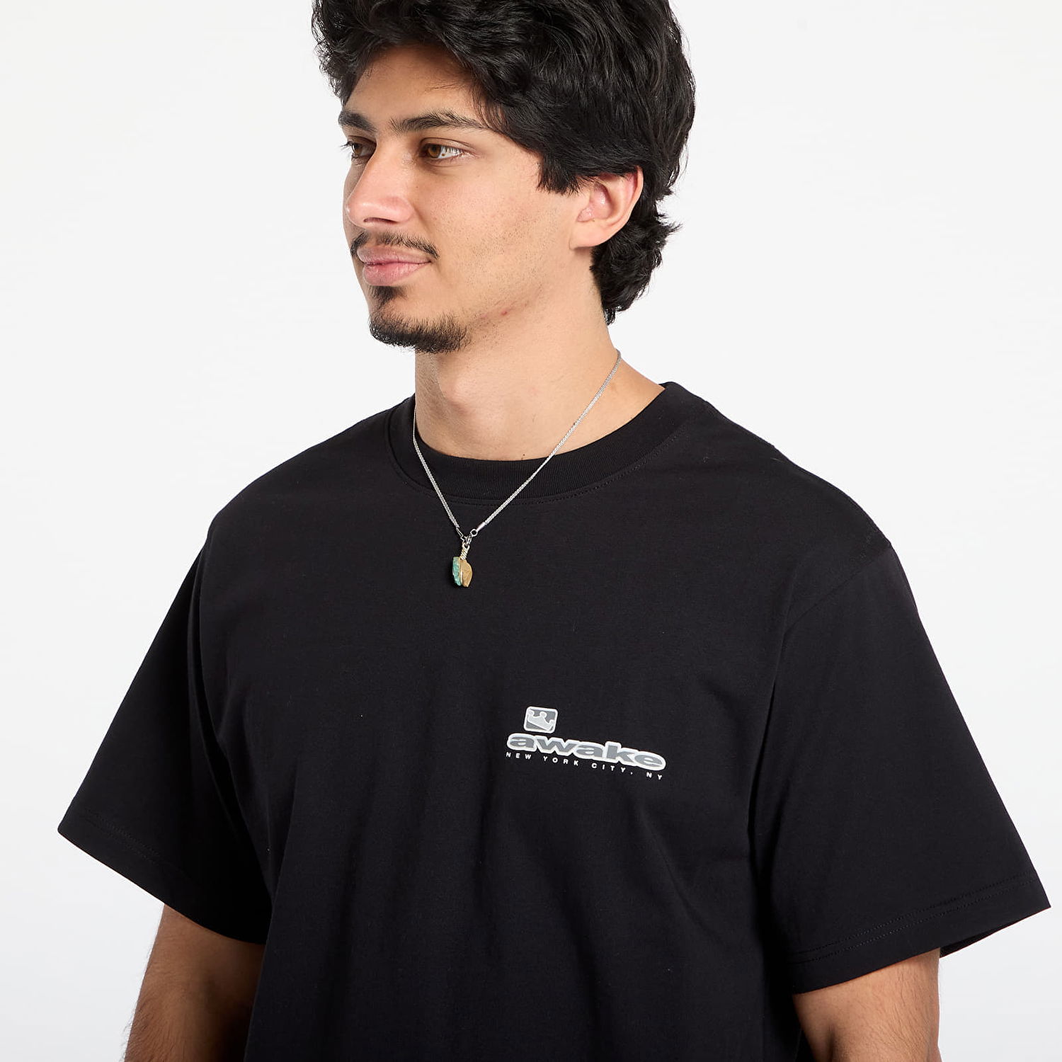 Majica kratkih rukava Awake NY New York City T-Shirt Crna | AWK-FW25-TS004-BLK, 1