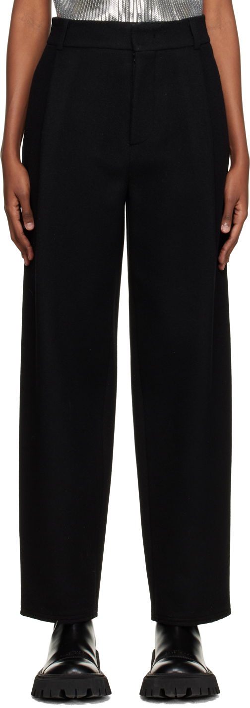 Hlače We11done Wide Fit Trousers Crna | WD-PT3-22-231-W-BK