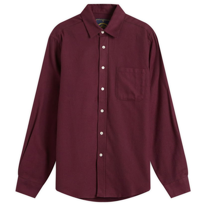 Košulja Portuguese Flannel Teca Flannel Shirt, Size Small Tamnocrvena | AW25072-BDX