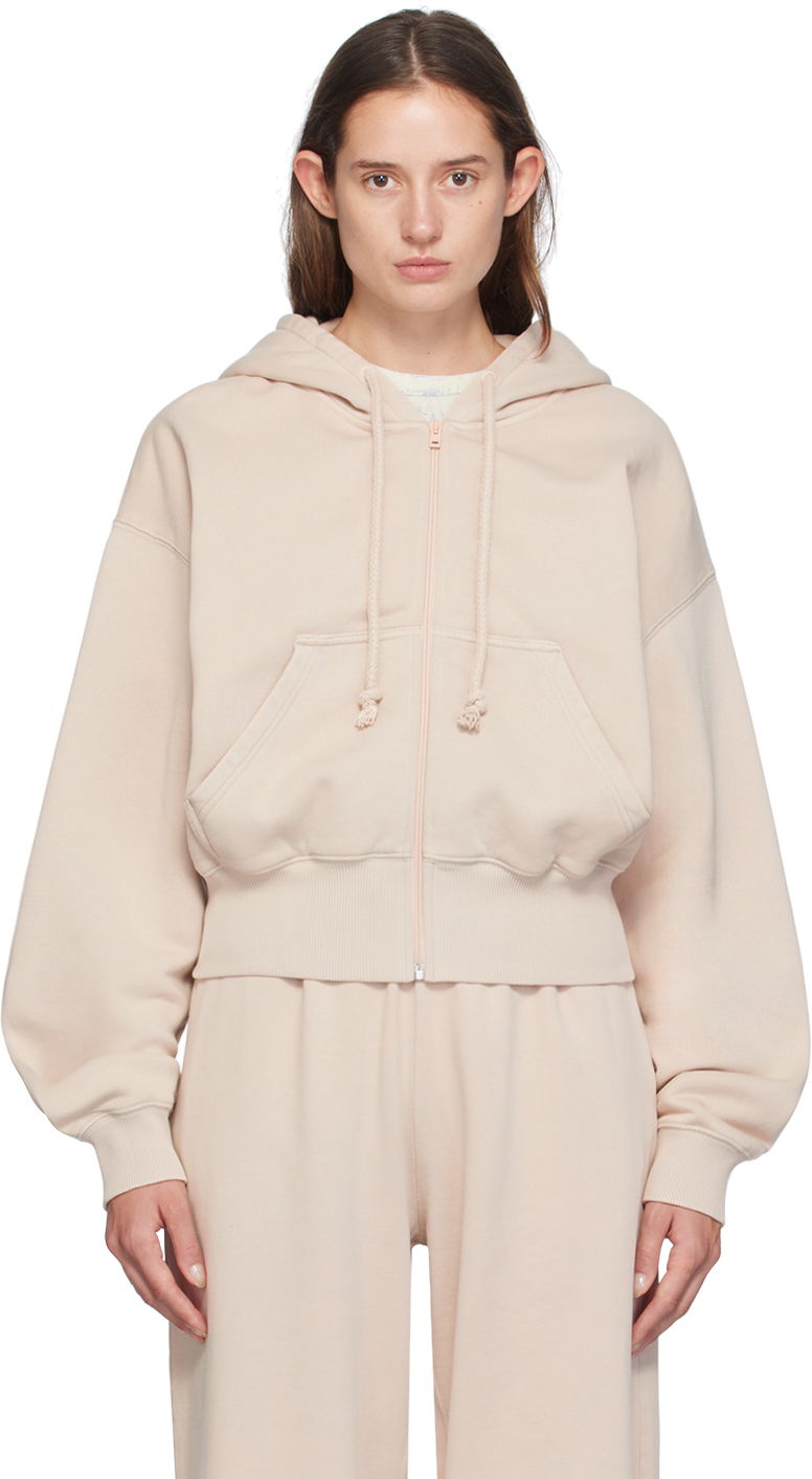Dukserice Acne Studios Beige Zip Hoodie Bež | AI0157-