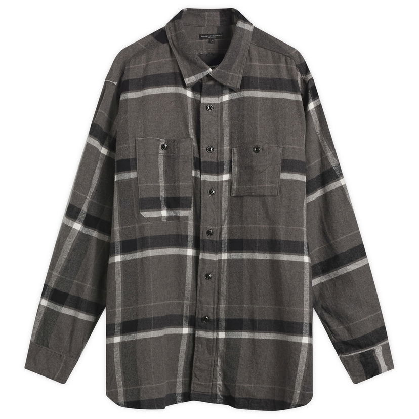 Košulja Engineered Garments Engineered Garments Brushed Big Plaid Work Shirt, Size Small Siva | 25F1A007-ES071