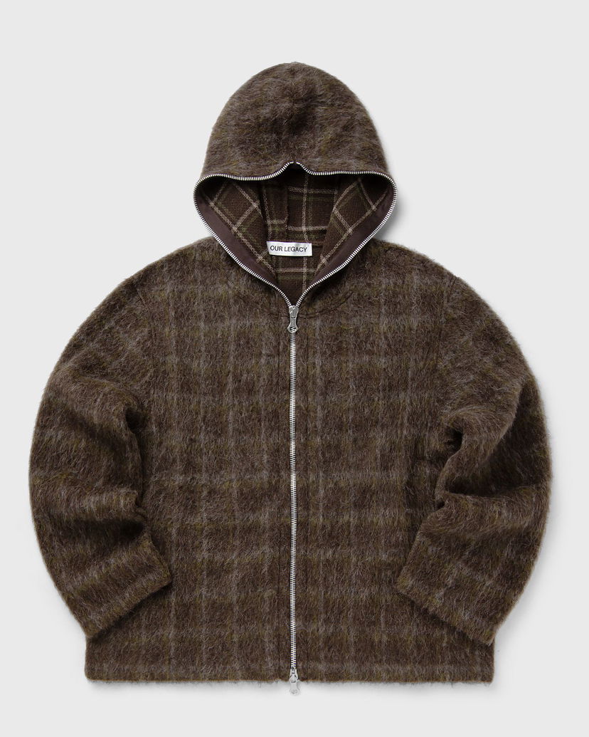 Dukserice OUR LEGACY Our Legacy Mohair Zip Hoodie Smeđa | M4256FD