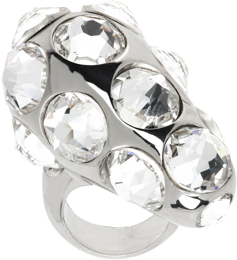 Prsten Acne Studios Acne Studios Crystal Drop Ring Metalik | C50468-