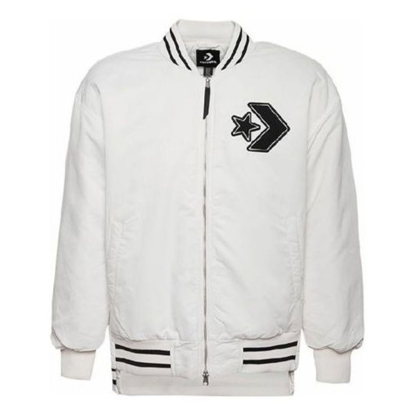 Bomber jakna Converse Padded Bomber Jacket Bijela | 10019324-A01