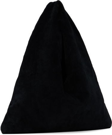 Ručna torbica The Row The Row Small Bindle Suede Tote Crna | W1682-L613, 2