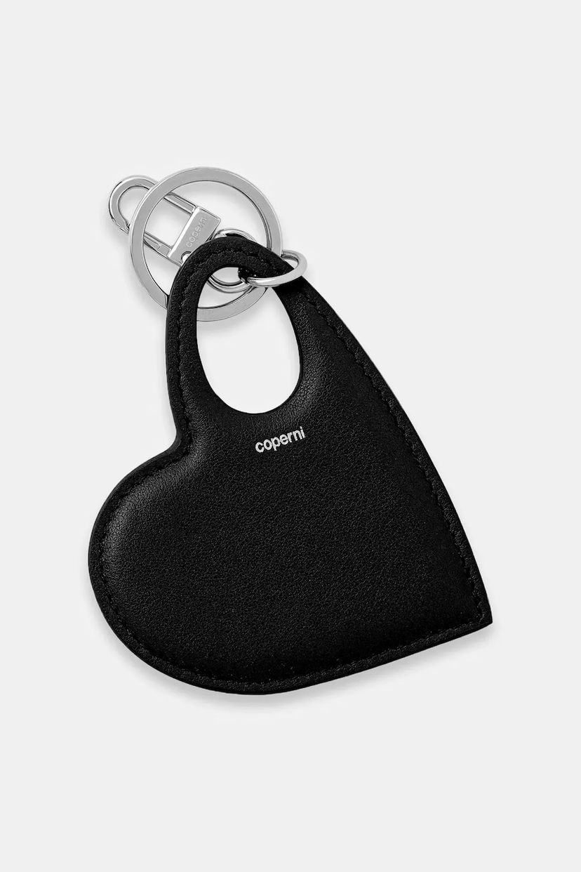 Privjesci za ključeve Coperni Coperni Heart Keychain Crna | COPSLG03F6043
