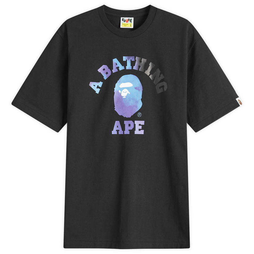 Majica kratkih rukava BAPE Tie Dye College Graphic T-Shirt Crna | 001TEK801032M-BK2