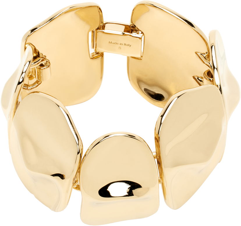 Narukvica Acne Studios Acne Studios Brass Croco Scale Bracelet Žuta | C50464-