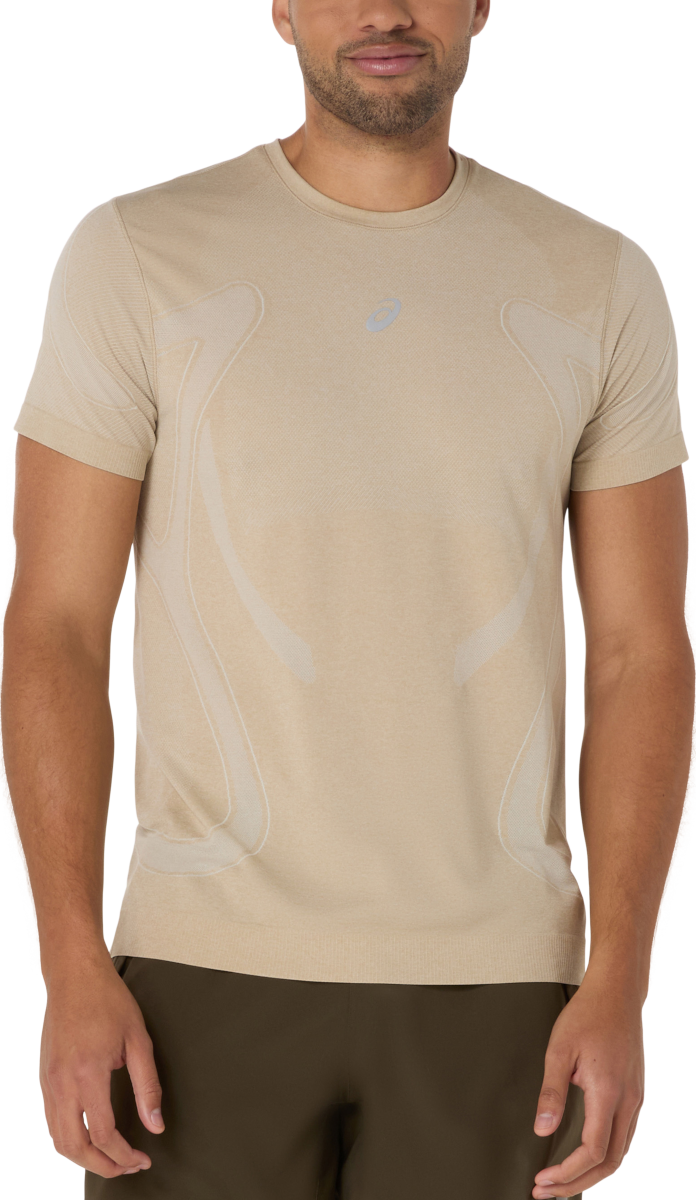 Majica kratkih rukava Asics Asics Road Seamless Short Sleeve T-Shirt Bež | 2011d355-100