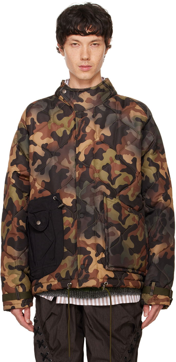 Jakna Andersson Bell Green Multi-Pocket Camouflage Quilted Jacket Višebojno | awa617m