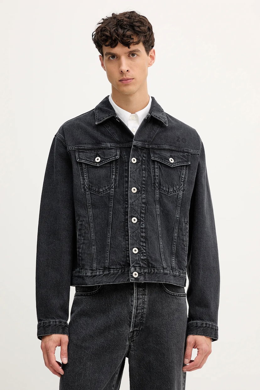 Jakna KENZO Kenzo Denim Jacket Crna | FF65DV3026C4