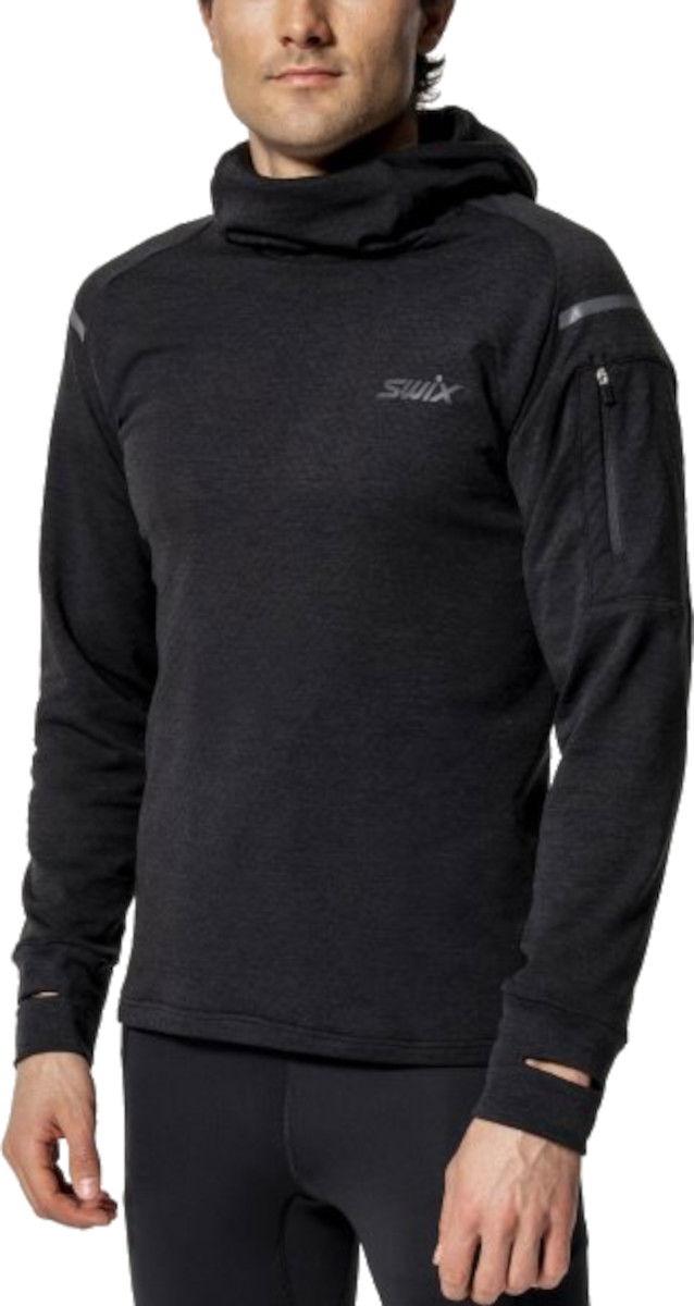 Dukserice SWIX Swix Pace Hooded Sweatshirt Crna | 10058-23-10000