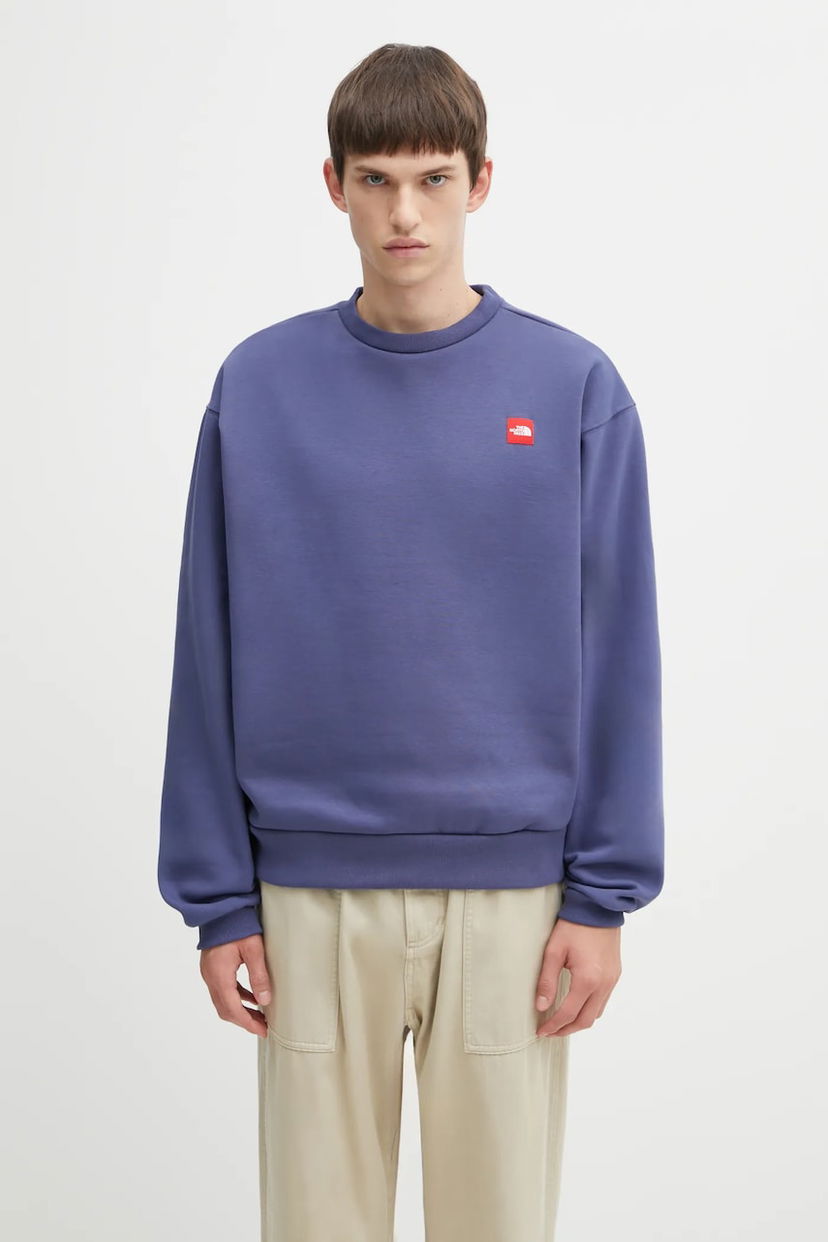 Dukserice The North Face Redbox Smooth Crewneck Sweatshirt Plava | NF0A8EG1BOT1