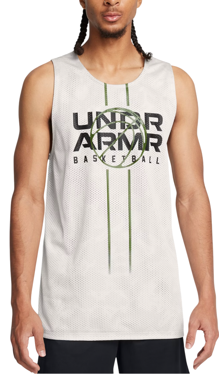 Majica bez rukava Under Armour Reversible Basketball Jersey Bijela | 1387088-114, 0
