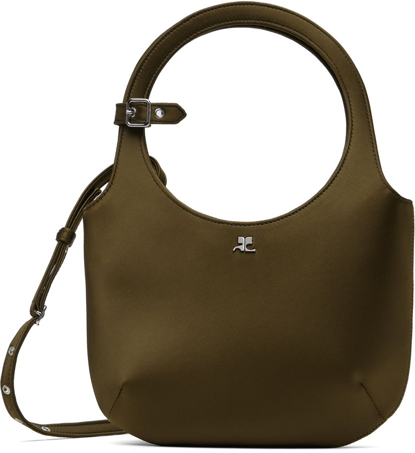 Torba za rame Courrèges Courrèges Holy Satin Shoulder Bag Zelena | 225GSA102PL0084