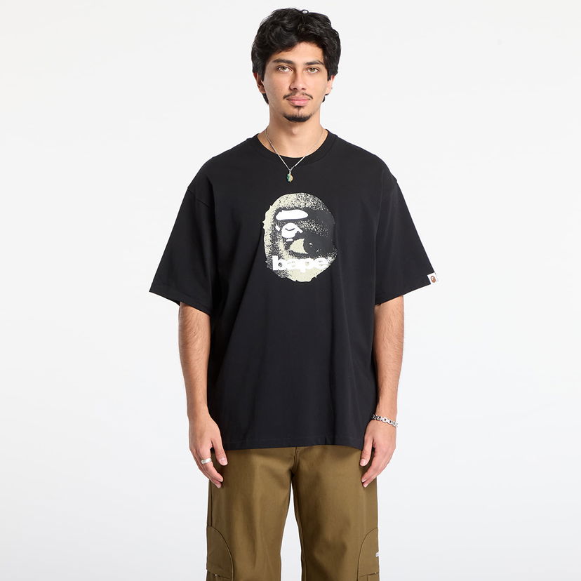 Majica kratkih rukava BAPE Ape Head Relaxed Fit Tee Crna | 001TEL801307MBLK