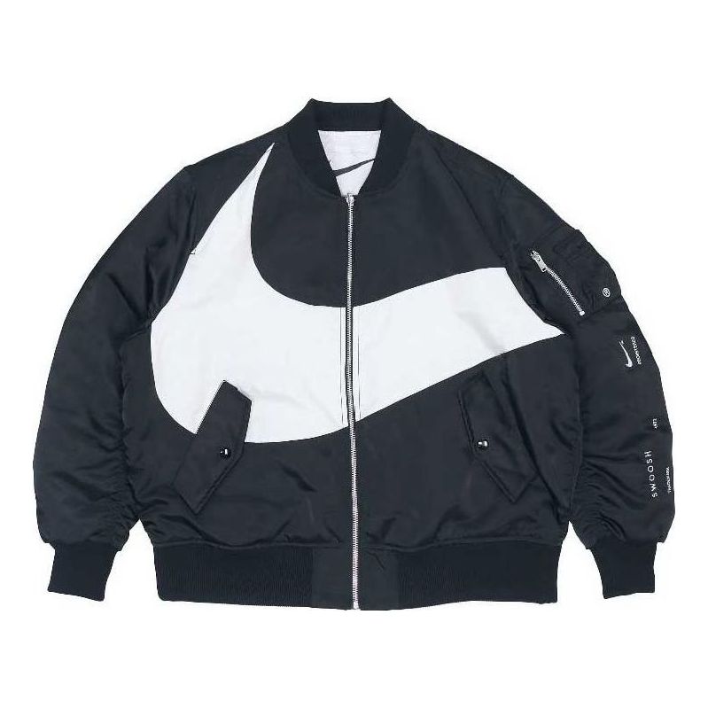 Bomber jakna Nike Big Swoosh Bomber Jacket Crna | DR7021-010