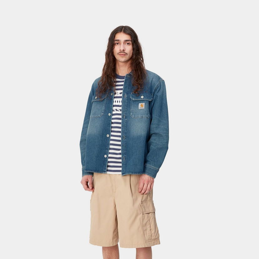 Košulja Carhartt WIP Harvey Shirt Plava | I033346_01_4L