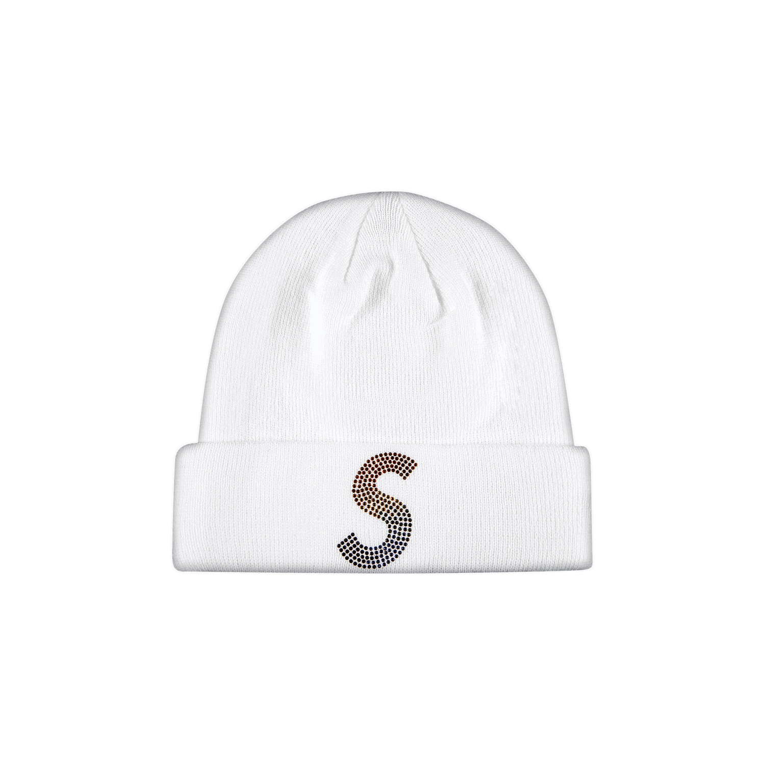 Kapica Supreme New Era x Swarovski S Logo Beanie Bijela | SS21BN5 WHITE, 0