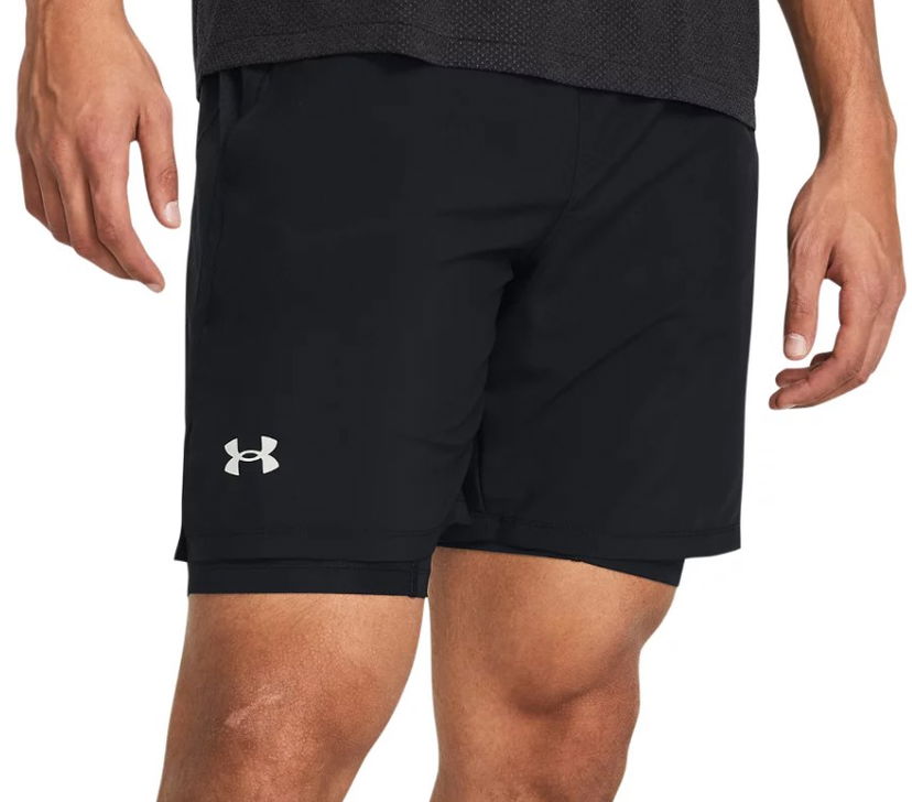 Kratke hlače Under Armour UA LAUNCH 7'' 2-IN-1 SHORTS-BLK Crna | 1382641-001