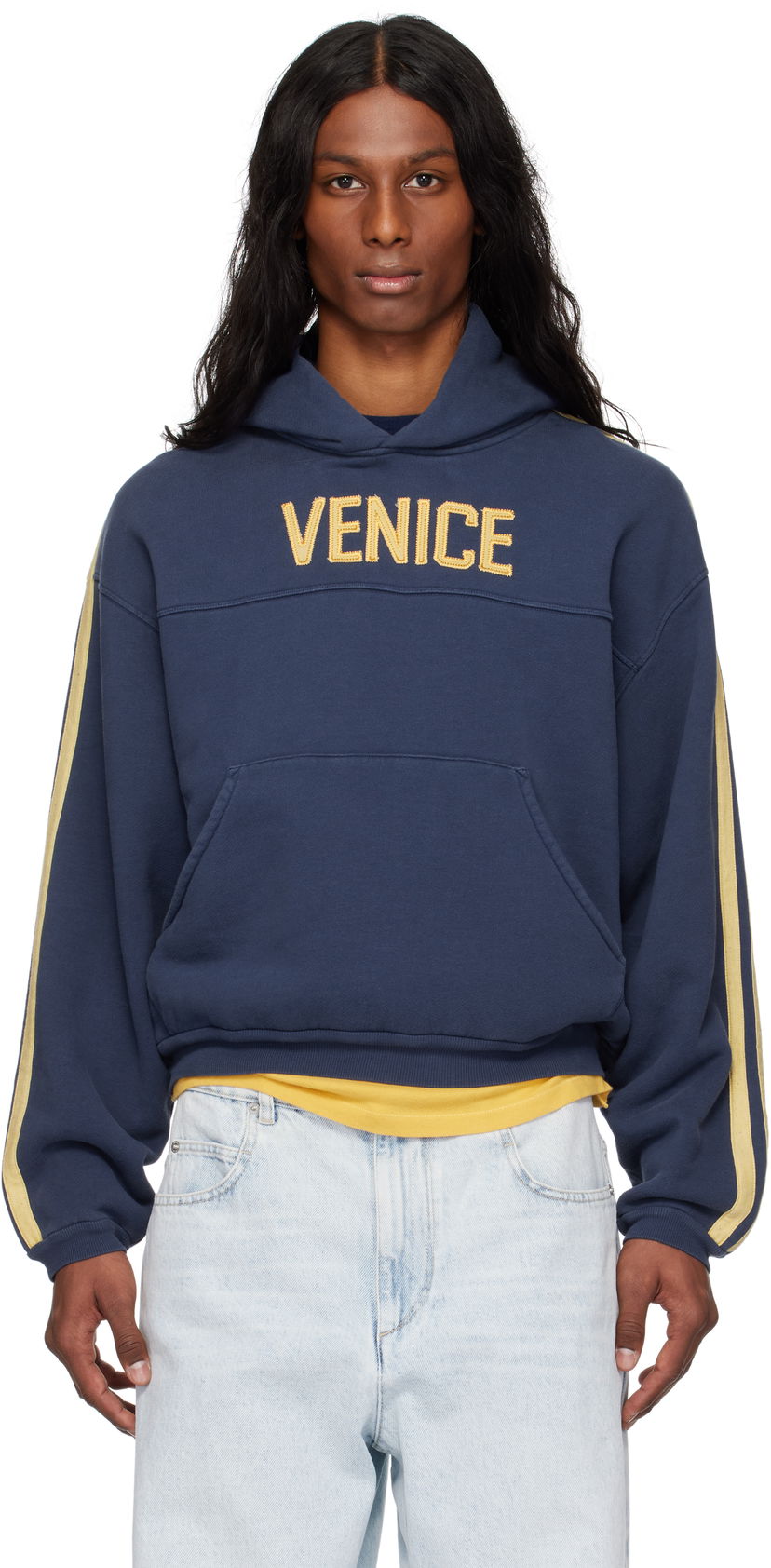 Dukserice ERL ERL 'Venice' Football Hoodie Plava | ERL10T026