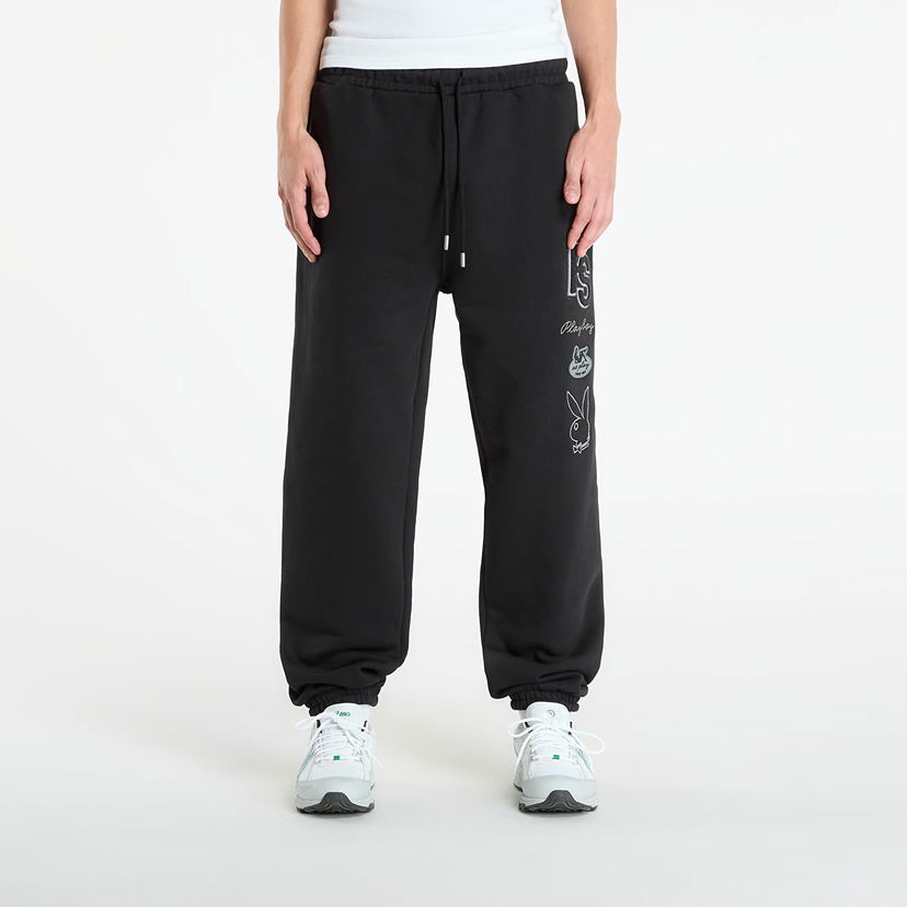 Trenirka Footshop Playboy x FTSHP Varsity Sweatpants UNISEX Black Crna | FTSHP_532