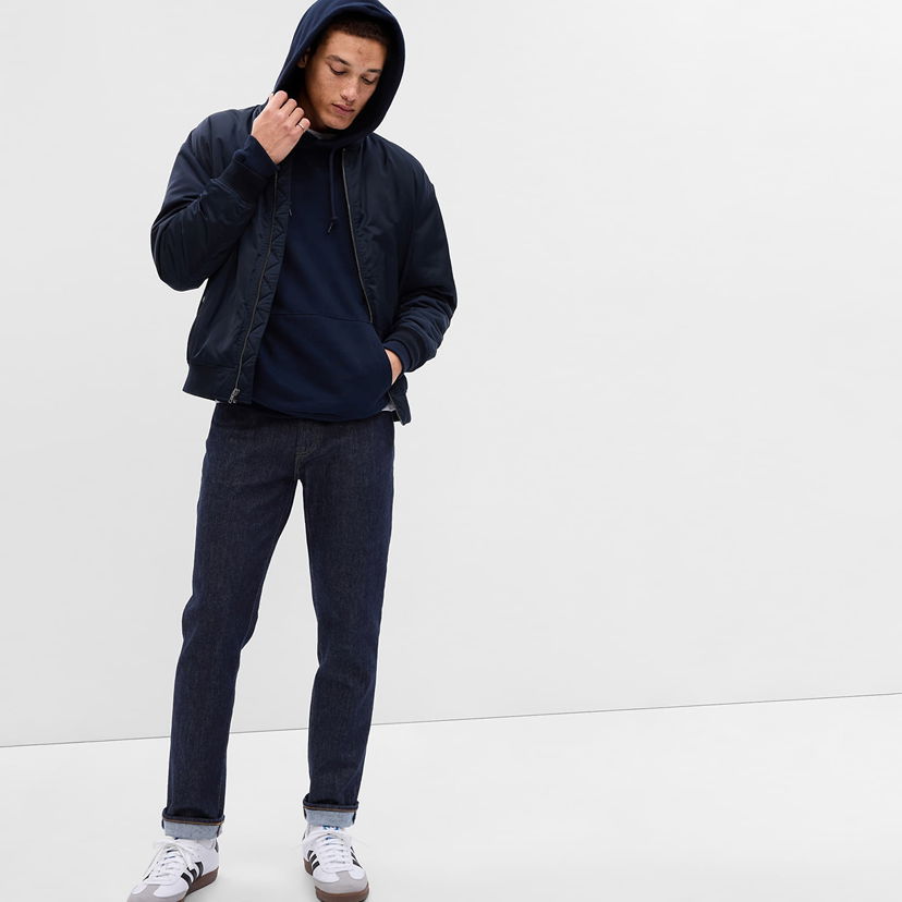 Jeans GAP Denim Pants Slim Resin Rinse 063 Crna | 709142-00