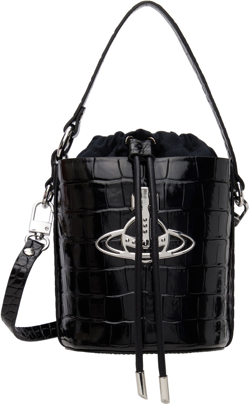 Ručna torbica Vivienne Westwood Vivienne Westwood Daisy Drawstring Bucket Bag Crna | 4C030005W-L0099-