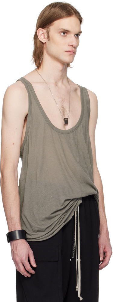 Majica bez rukava Rick Owens Rick Owens Hollywood Low Cut Tank Top Zelena | RR01E5101 UC, 1