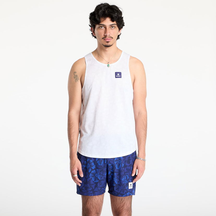 Majica bez rukava Saysky Flower Combat Singlet White AOP M Bijela | NMRSI31C1030