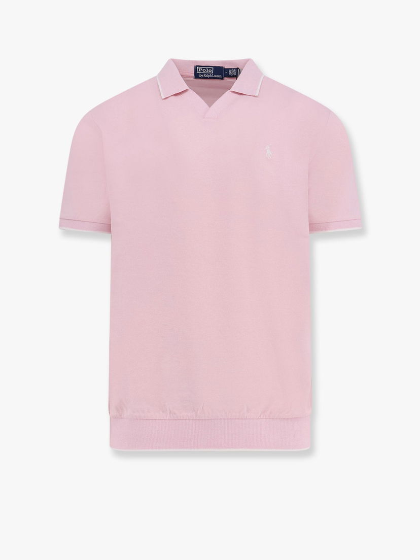 Polo majica Polo by Ralph Lauren Polo Ralph Lauren Men's Knitted Polo Shirt Ružičasta | 710964535002