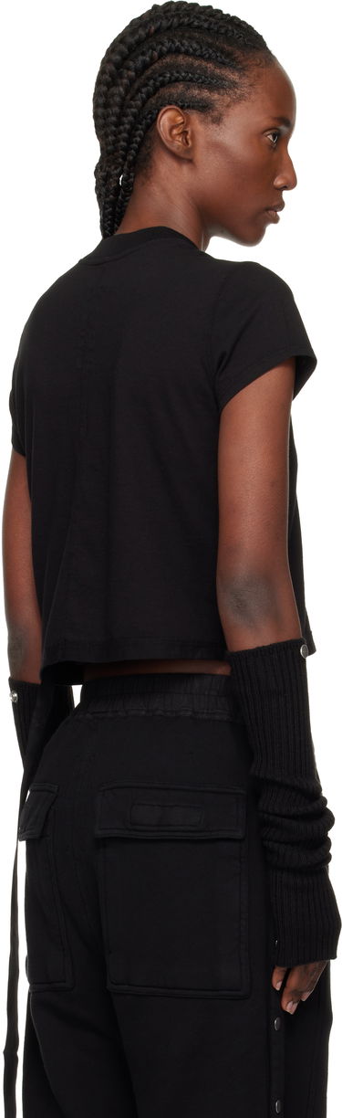 Crop top Rick Owens DRKSHDW Concordians Cropped Small Level T-shirt Crna | DS02E7207 RNEP3, 2