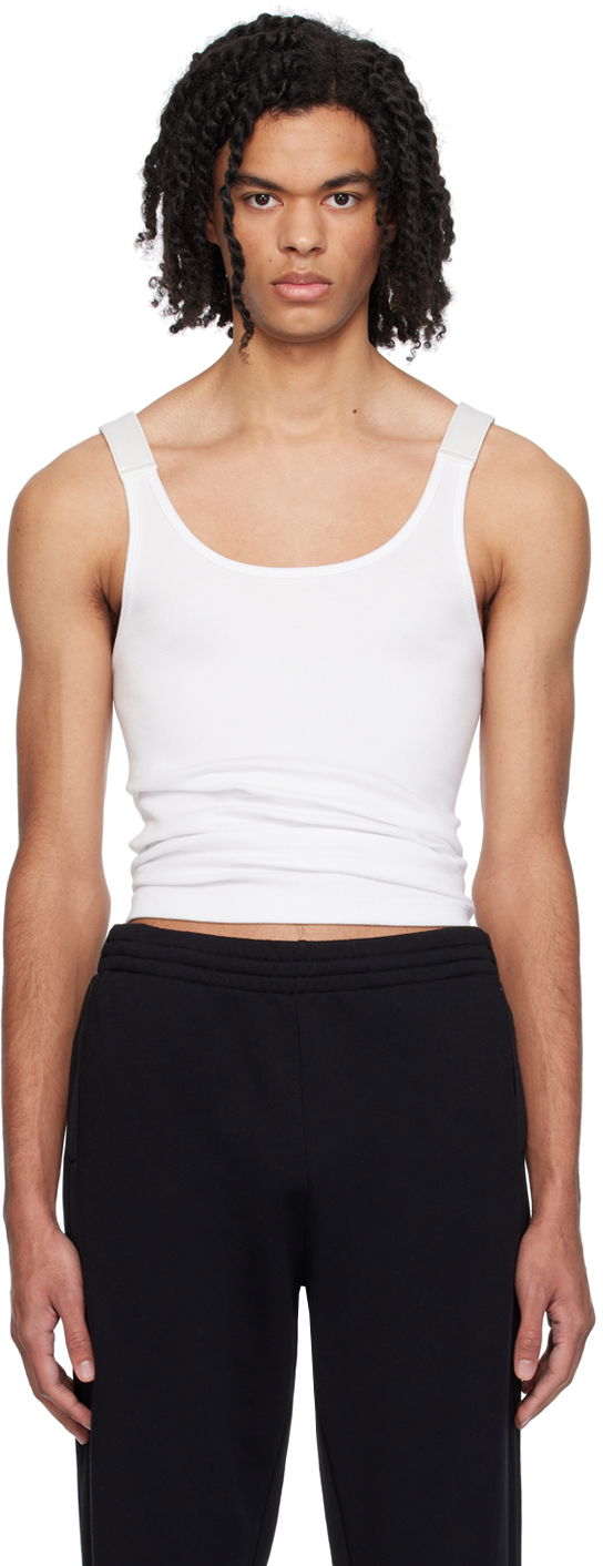 Majica bez rukava Helmut Lang Seatbelt Tank Bijela | O02HW516