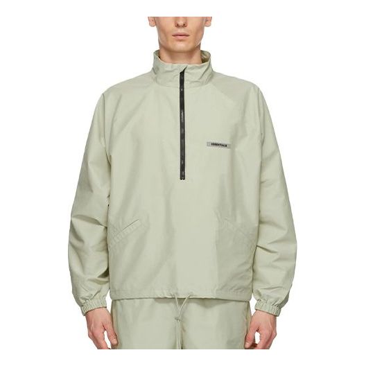 Vjetrovka Fear of God Essentials Half-Zip Track Jacket Zelena | FOG-FW20-191