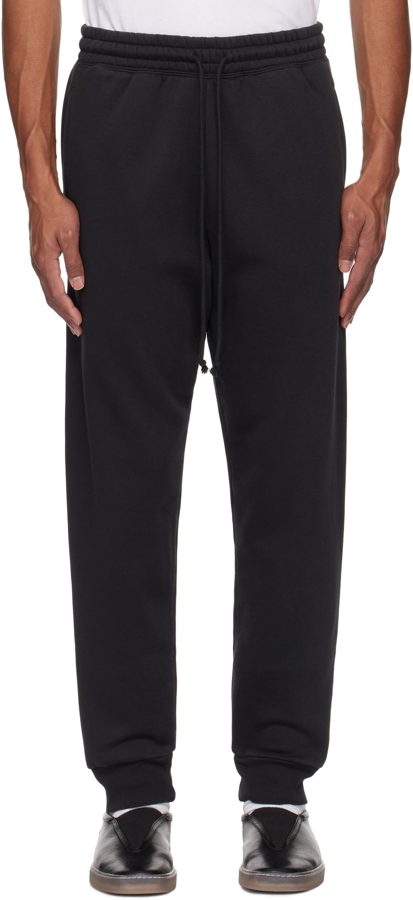 Trenirka SKIMS SKIMS Fleece Tapered Sweatpants Crna | BO-PNT-5428M