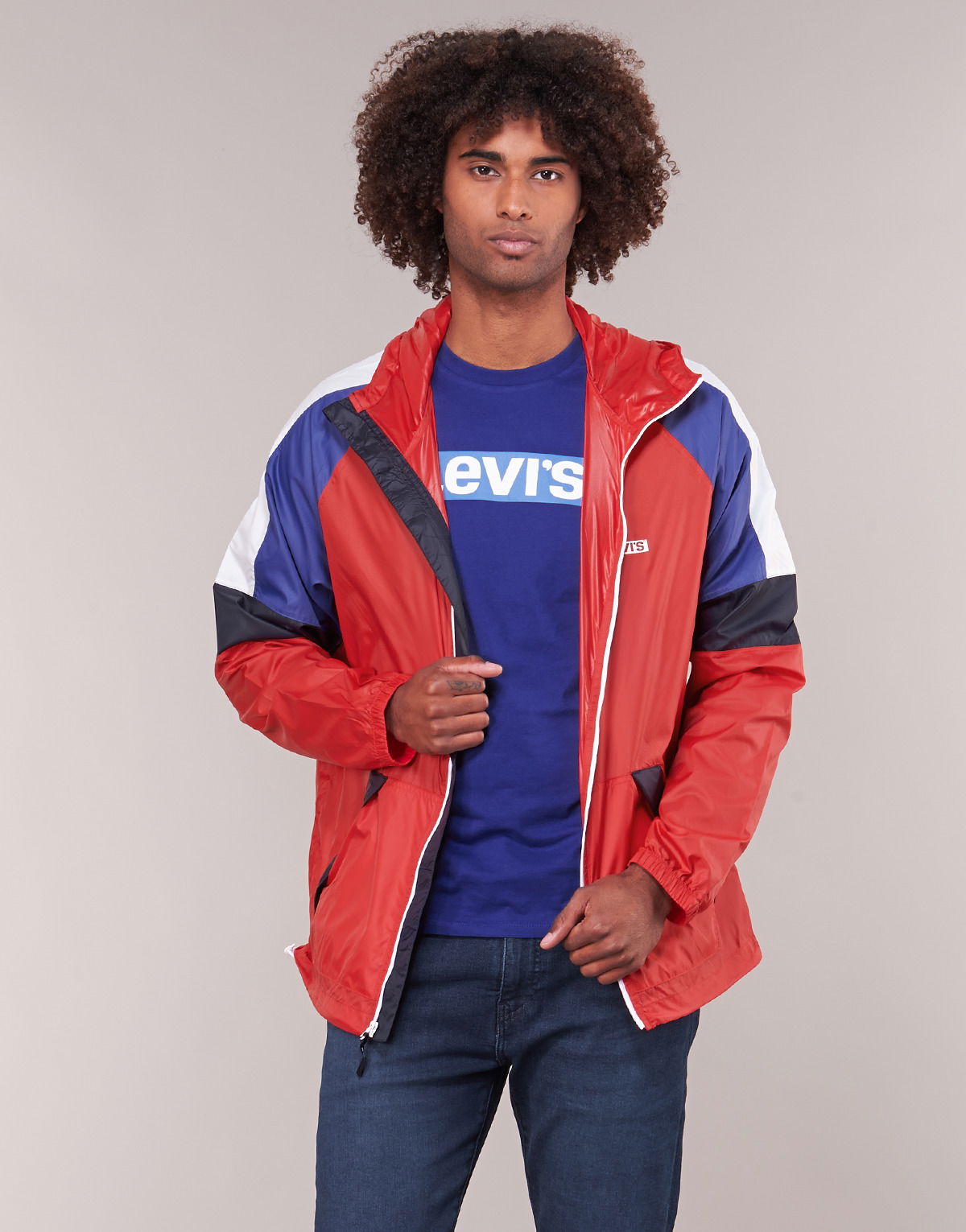 Vjetrovka Levi's COLORBLOCK WINDRUNNER Crvena | 79577-0000, 1
