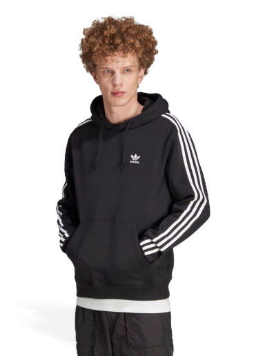 Dukserice adidas Originals Adicolor Classics 3-Stripes Hoodie Crna | IM2088