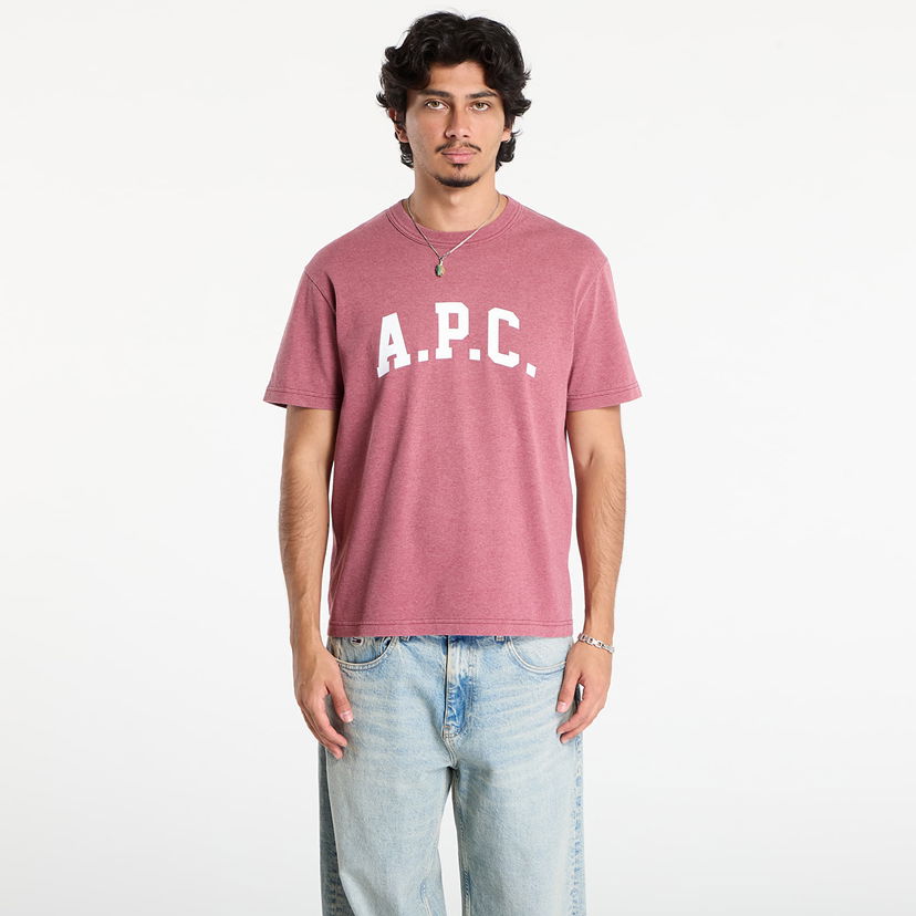 Majica kratkih rukava A.P.C. A.P.C. Marcus T-Shirt Tamnocrvena | COHKV-H26537 GAV