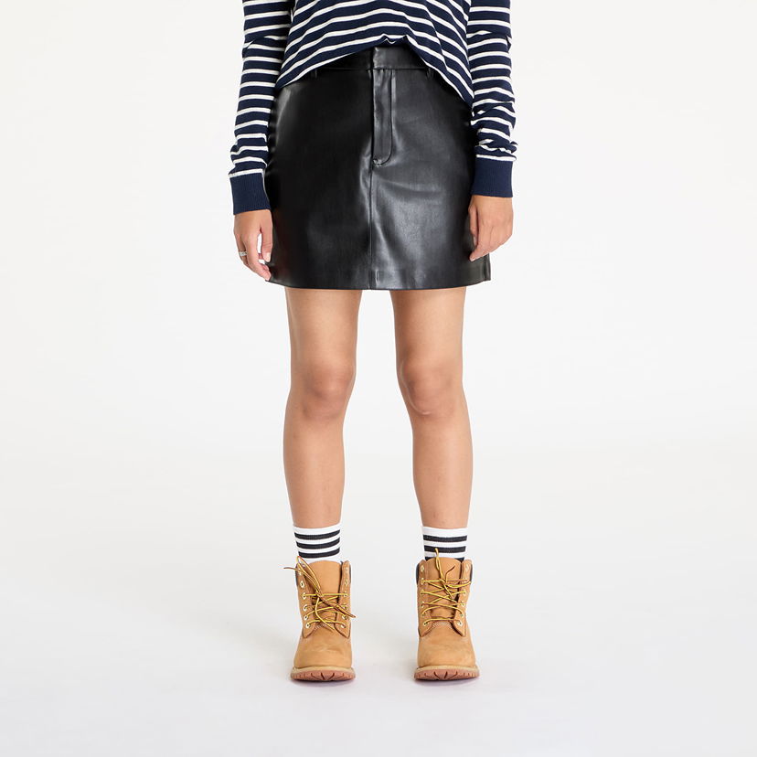 Suknja CALVIN KLEIN Faux Leather A-Line Skirt Black Crna | J20J224190 BEH